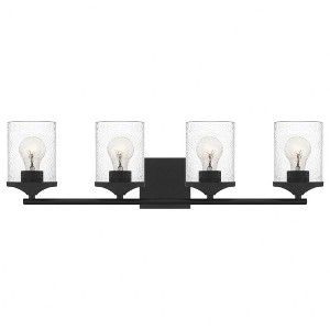 Quoizel Lighting Abner 4 - Light Vanity in  Matte Black - 1 of 2