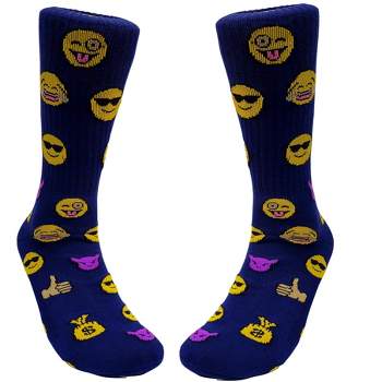 Emoji Socks Toro and Cool Money Bags Street Skate Socks (Men's Sizes Adult Large) from the Sock Panda