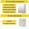 Waterproof Electrical Junction Box, Stainless Steel Hinged Junction Box, IP65 Dustproof Enclosure - 3 of 4
