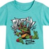 Girls' - Teenage Mutant Ninja Turtles - Raphael Going In Loud Fitted Short Sleeve Graphic T-Shirt - 2 of 4