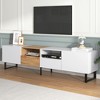 CAVINAS Modern TV Stand Media Console with 4 Cabinets and Open Shelves for TVs up to 80" for Living Room - 2 of 4