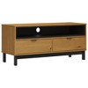 vidaXL TV Stand FLAM 43.3 in.x15.7 in.x19.7 in. Solid Wood Pine - 2 of 4