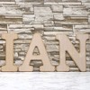 Genie Crafts Unfinished Wood 12-Inch Decorative Letters U Alphabet for DIY Crafts & Home Wall Decor - 4 of 4