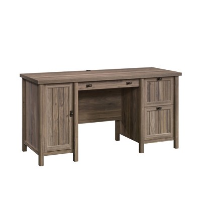 Costa Computer Desk with Drawers Washed Walnut - Sauder