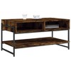 vidaXL Coffee Table Smoked Oak 35.4 in.x19.7 in.x17.7 in. Engineered Wood - 4 of 4