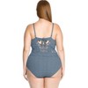 Women's Color Play Lace High Neck One Piece Swimsuit - Plus - BECCA - 2 of 3