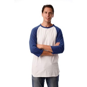 At The Buzzer Men's Baseball Raglan Sleeve Solid Shirt - 1 of 3