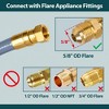 GASPRO 3/8" ID Natural Gas Hose, Low Pressure LPG Hose with Quick Connect, for Weber, Char-Broil, Pizza Oven, Patio Heater and More, 24-Foot - 4 of 4