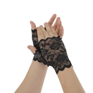 Unique Bargains Women's Half Finger Thin Sunblock Fingerless Gloves 1 Pair - 1 of 4