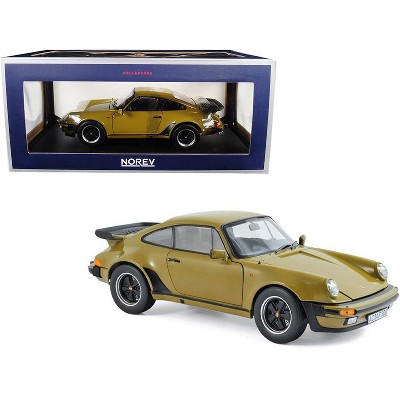 1977 Porsche 911 Turbo 3.3 Olive Green 1/18 Diecast Model Car by Norev