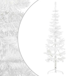 vidaXL Artificial Half Christmas Tree White - 59.1" - 1 of 4