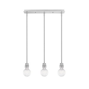 Toltec Lighting Edge 3 - Light Chandelier in  Brushed Nickel - 1 of 1