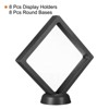 Unique Bargains 3D Floating Waterproof Coin Display Case with Stand Base 8 Pcs - 3 of 4