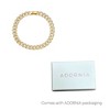 Adornia Gold Plated 8mm Crystal Curb Chain Bracelet - 4 of 4