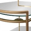 Kate and Laurel Vasseur Round Metal Bar Cart, 19x15x30, Gold - 4 of 4