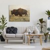 Stupell Industries Bird on Bison Rural Scene Canvas Wall Art - 2 of 4