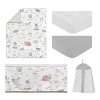 Sweet Jojo Designs Gender Neutral Unisex Baby Crib Bedding Set - Farm Animals Grey Blue Red Green 5pc - 2 of 4