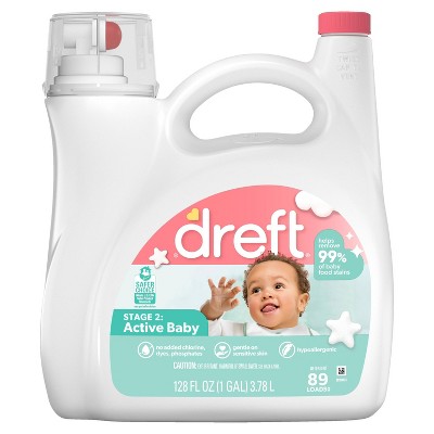 Image of Dreft Stage 2: Active Baby Liquid Laundry Detergent - 128 fl oz