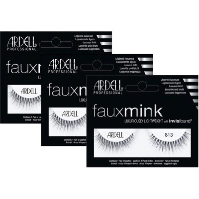 Ardell Professional Faux Mink Designer Lash Collection - 813 Black (3-Pack)