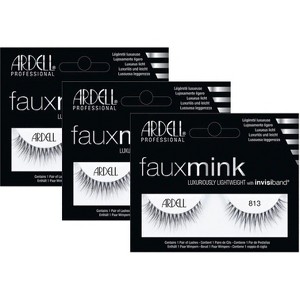 Ardell Professional Faux Mink Designer Lash Collection - 813 Black (3-Pack) - 1 of 1