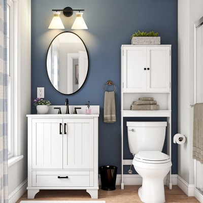 KAISITE 2-Light Farmhouse Glass Vanity Sconce