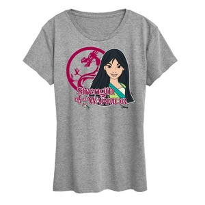 Women's - Disney Princess - Strength Of A Warrior Short Sleeve Graphic T-Shirt - 1 of 4