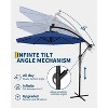 TackView 10FT Cantilever Patio Umbrella with Cross Base, Outdoor Offset Market Umbrella, for Backyard Lawn Garden and Pool - 3 of 4