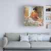 Canvas Wall Art - Masters Collection 'Summer Flowers John William Godward' Wall Art for Living Room, Bedroom, or Office Décor by Trademark Fine Art - - 3 of 4