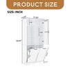 Bathroom Storage Cabinet with Doors and Drawers, Tilt-Out Laundry Hamper, Multiple Storage Space, Open Shelve, Adjustable Shelf - Leovsnove - 3 of 4