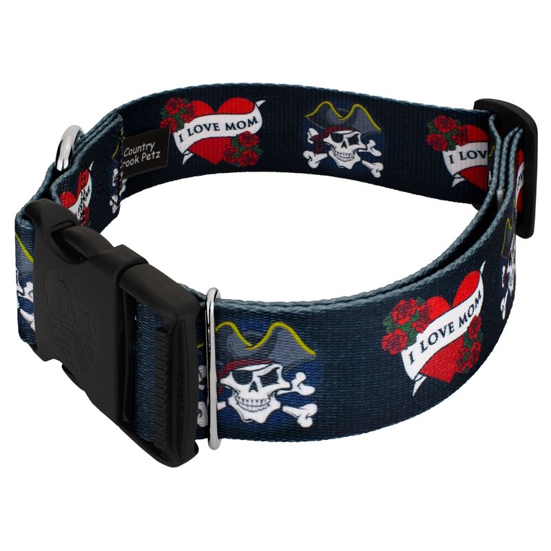 Country Brook Petz 1 1/2 Inch Deluxe I Love Mom Dog Collar, 3 of 6