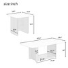 LIVAREEmlen Modern Light Luxury Coffee Table Set of 2, Small Square Coffee End Table with Spacious Top, Center Table for Living Room - 3 of 4