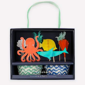 Meri Meri Octopus & Shark Cupcake Kit (Pack of 24)