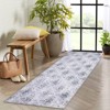 Abstract Machine Washable Rug with Non Slip Backing Ultra-Thin Non Shedding Stain Resistant Indoor Carpet for Living Room Bedroom Dining Room - 2 of 4