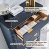 SinCiDo Modern 5 Drawer Fluted Dresser With Gold Accents, 48" Tall Wood Storage Chest of Drawers for Bedroom, Living Room - 2 of 4