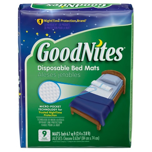 Goodnites Disposable Bed Mats 9ct Target