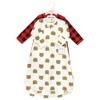 Hudson Baby Cotton Long-Sleeve Wearable Sleeping Bag, Sack, Blanket, Brown Bear Long Sleeve - 2 of 4