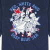 Boys' - SpongeBob SquarePants - Red, White and Deep Blue Sea Long Sleeve Graphic T-Shirt - 2 of 4