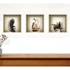 HomeRoots Set of Three Gil Faux Niche 3D Peel and Stick Wall Decals - 2 of 4