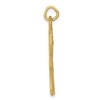 Black Bow Jewelry 14k Yellow Gold Satin and Diamond Cut Giraffe Pendant - 2 of 4