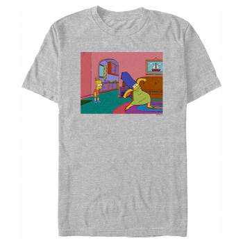 Ghost Simpson Error Bart Simpson Sad Men's T-Shirt Tee