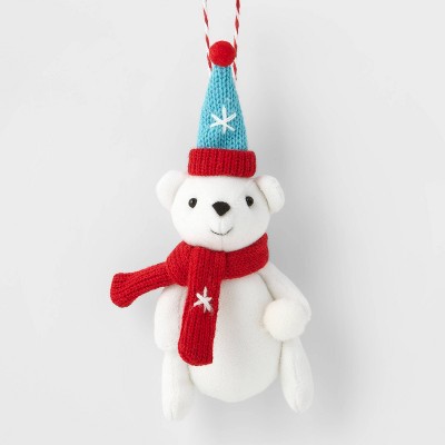 Bear with Knit Hat Christmas Tree Ornament - Wondershop™