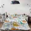 Boersma 3Pcs Dinosaur Queen Size soft Duvet Cover set for Comforter bedding Cover for Home Bedroom Gifts - 3 of 4
