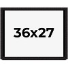 PosterPalooza | Modern Shadow Box 1" Depth Black Picture Frame - UV Acrylic, Backing Board, Hanging Hardware - 2 of 4