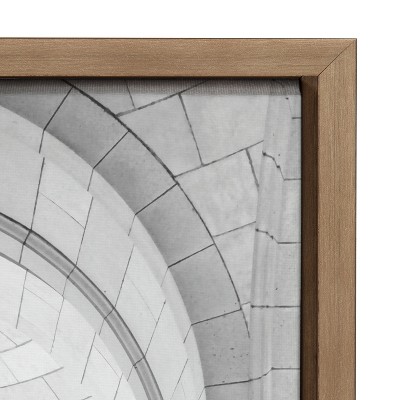 Union Station Black and White Framed Canvas Print, 23x33
