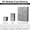 YouYeap DIY 12 Cube Portable Closet Storage Organizer Clothes Wardrobe  Cabinet W/Doors