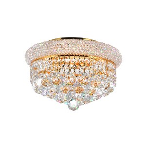 CWI Lighting Empire 4 Light Flush Mount With Gold Finish - 1 of 4