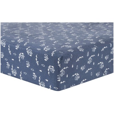 Image of Trend Lab 100% Cotton Flannel Fitted Sheet - Mountains