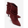Balei - Burgundy Suede Leather Pointed Toe Boot (Women) burgundy suede 7 Forever & Always Shoes US - 2 of 4