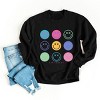 Simply Sage Market S.W.Smiley Stacked Smiley Faces Sweatshirt - 3 of 4