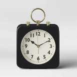 5" Square Alarm Clock Black - Threshold™